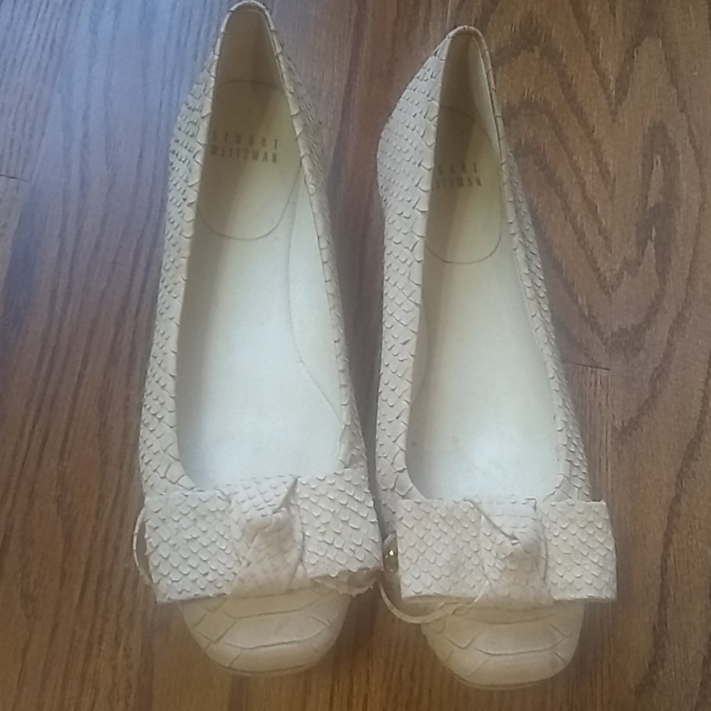 Stuart Weitzman Ballet Flat With Large Bow - image 1